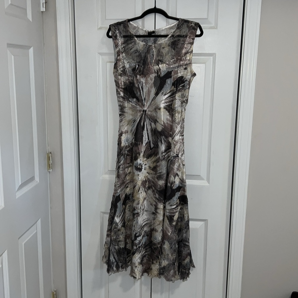 Komarov Lace Watercolor Floral Dress